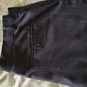 GEOFFREY BEENE Classic Black Pinstripe Dress Pants